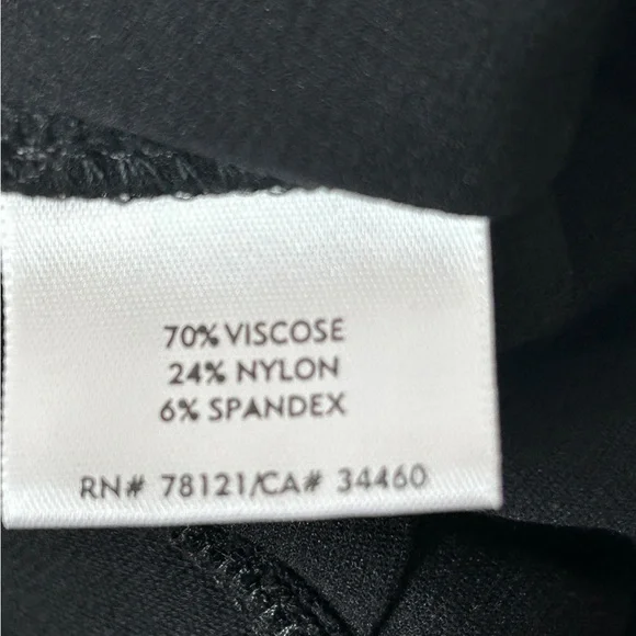 Eileen Fisher Stretch Crepe Straight Pant Women Size Large Black | Quiet Luxury - Picture 5 of 11